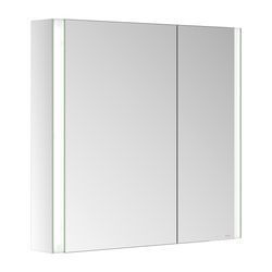 Keuco Somaris Spiegelschrank Wandvorbau 2-türig asymmetrisch, mit 1 Steckdose, 800x7... KEUCO-14502002200 4017214974351 (Abb. 1)