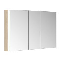 Keuco Somaris Spiegelschrank Wandvorbau 3-türig, mit 2 Steckdosen, 1200x710x128mm, E... KEUCO-14504853100 4017214974573 (Abb. 1)