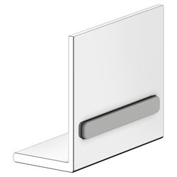 Keuco Somaris Griff, 50x42x23mm, zum Kleben, mit Befestigungsset, Edelstahl-finish, ... KEUCO-14590060100 4017214252695 (Abb. 1)