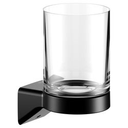 Keuco Aveno Glashalter mit Echtkristall-Glas, Schwarz matt, 14650379000... KEUCO-14650379000 4017214981366 (Abb. 1)