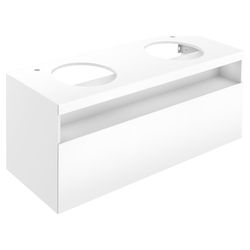 Keuco Stageline Waschtischunterbau Wandmontage, 1 Frontauszug, 1400x550x490mm, mit 2... KEUCO-32894970000 4017214981946 (Abb. 1)