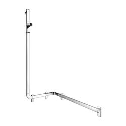 Keuco Axess Duschhandlauf mit Brausestange links, 850x531x1301mm, mit 3x Befestigung... KEUCO-35008018602 4017214902491 (Abb. 1)