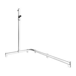 Keuco Axess Duschhandlauf mit Brausestange links, 850/1150/1301mm, mit 4x Befestigun... KEUCO-35015010202 4017214902705 (Abb. 1)