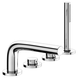 Keuco Edition 400 Wannenmischer Wannenrand 4-Loch, Ausladung 220mm, Edelstahl-finish... KEUCO-51530060200 4017214252770 (Abb. 1)