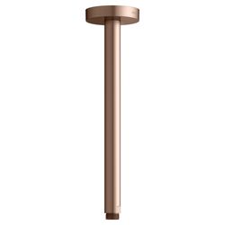 Keuco Brausearm Deckenmontage, Rosette rund, Ausladung 300mm, G 1/2", Rotgold gebürs... KEUCO-51689290300 4017214064083 (Abb. 1)