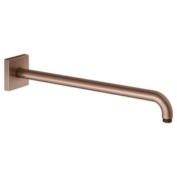 Keuco Brausearm Wandmontage, Rosette eckig, Ausladung 450mm, G 1/2", Rotgold gebürst... KEUCO-53088290402 4017214064236 (Abb. 1)