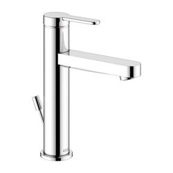 Keuco Ixmo Flat Einhebel-Waschtischmischer 130, Ausladung 124mm, mit Zugstangen-Abla... KEUCO-59501013001 4017214938797 (Abb. 1)