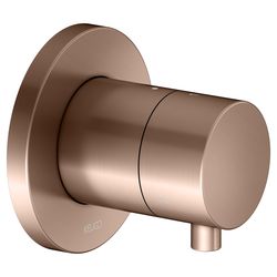 Keuco Ixmo 3-Wege UP-Umstellventil, Rosette rund, G 1/2", 14l/min, Rotgold gebürstet... KEUCO-59548291001 4017214066087 (Abb. 1)
