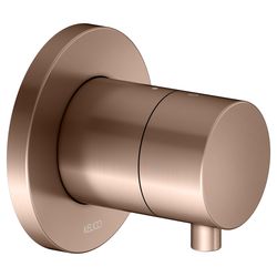 Keuco Ixmo 2-Wege Ab- und Umstellventil rund, G 1/2", 23l/min, Rotgold gebürstet, 59... KEUCO-59557291001 4017214067749 (Abb. 1)