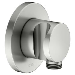 Keuco Ixmo Schlauchanschluss mit Brausehalter, Rosette rund, G 1/2", Edelstahl-finis... KEUCO-59592060001 4017214239344 (Abb. 1)