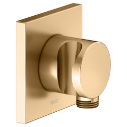 Keuco Ixmo Schlauchanschluss mit Brausehalter, Rosette eckig, G 1/2", Messing gebürs... KEUCO-59592250002 4017214068623 (Abb. 1)