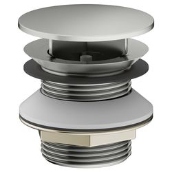 Keuco Schaftventil mit Haube ohne Staufunktion, G 1 1/4", Edelstahl-finish, 59904060... KEUCO-59904060000 4017214239542 (Abb. 1)