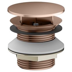 Keuco Schaftventil mit Haube ohne Staufunktion, G 1 1/4", Rotgold gebürstet, 5990429... KEUCO-59904290000 4017214068814 (Abb. 1)