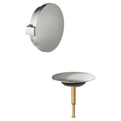 Keuco Abdeckblende für Ab- und Überlaufgarnitur Wanne, mit Füllfunktion, Edelstahl-f... KEUCO-59930060075 4017214239566 (Abb. 1)