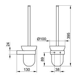Keuco Elegance Echtkristall-Einsatz Mundglas zu 01669, D 100x131mm, 01669009000... KEUCO-01669009000 4017214025152 (Abb. 1)