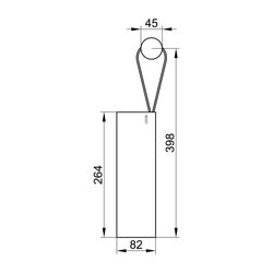 Keuco Duschabzieher universal mit klebbarer Wandhalterung, Weiß, 04959510000... KEUCO-04959510000 4017214921263 (Abb. 1)