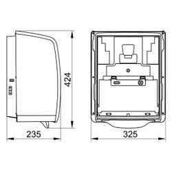 Keuco Hagleitner Sensor-Papiertuchspender Wandmodell, energieBOX L, 12V, hybrid, Alu... KEUCO-05685170000 4017214075768 (Abb. 1)