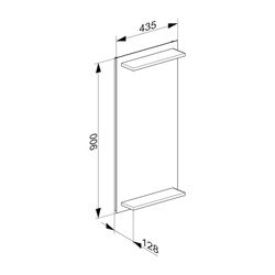 KEUCO Lichtspiegel Edition 11 11198, mit integrierter Ablage, LED-Beleuchtung... KEUCO-11198001500 4017214440603 (Abb. 1)