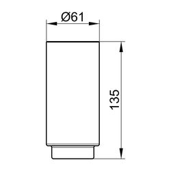 Keuco Edition 400 Echtkristall-Glas zu 11550, 11553, 11554, 11556, D 61x135mm, 11550... KEUCO-11550009000 4017214500932 (Abb. 1)