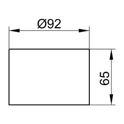 Keuco Edition 400 Stülpbecher zu 11552, Echtkristall-Glas mattiert, 11552009000... KEUCO-11552009000 4017214500956 (Abb. 1)