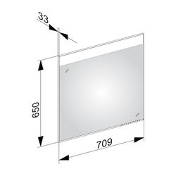 KEUCO Lichtspiegel Edition 400 11596, 710 x 650 x 33 mm... KEUCO-11596171500 4017214511679 (Abb. 1)