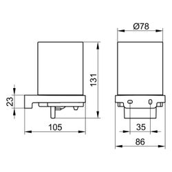 Keuco Collection Moll Lotionspender, 180ml, 0,5ml/Hub, mit Echtkristall-Glas Stülpbe... KEUCO-12752019000 4017214431427 (Abb. 1)