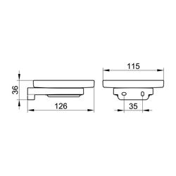 KEUCO Seifenablage Collection Moll 12755, verchromt... KEUCO-12755019000 4017214431434 (Abb. 1)