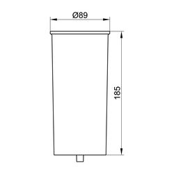 Keuco Collection Moll Kunststoff-Einsatz für Toilettenbürstengarnitur D 89x195mm, We... KEUCO-12769000100 4017214496938 (Abb. 1)