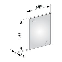 KEUCO Lichtspiegel Royal Reflex.2 14296, 650 x 577 x 42 mm... KEUCO-14296002000 4017214586516 (Abb. 1)