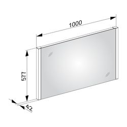 KEUCO Lichtspiegel Royal Reflex.2 14296, 1000 x 577 x 42 mm... KEUCO-14296003000 4017214586547 (Abb. 1)