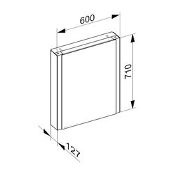 Keuco Somaris Spiegelschrank Wandvorbau 1-türig, Anschlag links, mit Heizung und 1 S... KEUCO-14501851201 4017214974108 (Abb. 1)