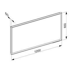 KEUCO Royal Lumos Spiegel 14597, silber-erloxiert, 1200 x 650 x 60 mm... KEUCO-14597174500 4017214691692 (Abb. 1)