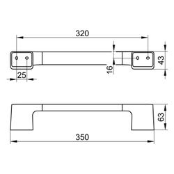 Keuco Aveno Haltegriff 300mm, Montage senkrecht oder waagerecht, Verchromt, 14607010... KEUCO-14607010000 4017214230730 (Abb. 1)