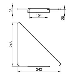 Keuco Aveno Eckduschablage, Schwarz matt, 14657370000... KEUCO-14657370000 4017214981434 (Abb. 1)