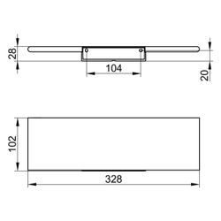 Keuco Aveno Duschablage, Weiß matt, 14658510000... KEUCO-14658510000 4017214981243 (Abb. 1)