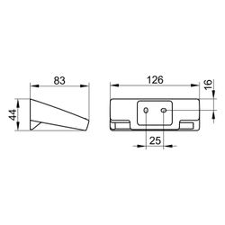 Keuco Aveno Toilettenpapierhalter starr, offene Form, mit Rollenbremse, mit Befestig... KEUCO-14662010000 4017214981205 (Abb. 1)