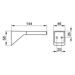 Keuco Aveno Toilettenpapier-Ersatzrollenhalter, 1 Rolle, Rollenbreite 120mm, Montage... KEUCO-14663370000 4017214981403 (Abb. 1)