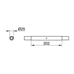 Keuco Plan Verbindungsrohr zur Verlängerung gerader Duschvorhangstangen, Verchromt, ... KEUCO-14932010000 4017214118007 (Abb. 1)