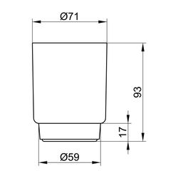 Keuco Plan Acrylglas-Becher für 14950, 14950000100... KEUCO-14950000100 4017214205547 (Abb. 1)