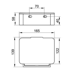 Keuco Plan Feuchtpapierbox, 145x102x43mm, Verchromt, 14967010001... KEUCO-14967010001 4017214583706 (Abb. 1)