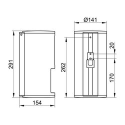 KEUCO Toilettenpapierhalter Plan 14969, 2-fach, silber-eloxiert... KEUCO-14969170000 4017214126187 (Abb. 1)