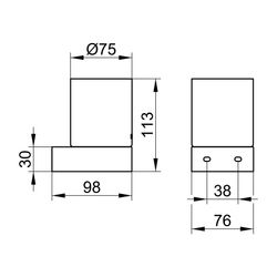 Keuco Edition 300 Echtkristall-Mundglas für 30050, D 75/63x112,5mm, 30050009000... KEUCO-30050009000 4017214158423 (Abb. 1)