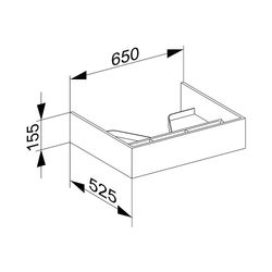 KEUCO Waschtisch-Unterbau Edition 300 30362, anthrazit... KEUCO-30362003900 4017214167289 (Abb. 1)