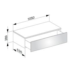 KEUCO Sideboard Edition 400 31751, 1 Auszug, Eiche anthr./Eiche anthr.... KEUCO-31751860000 4017214523870 (Abb. 1)