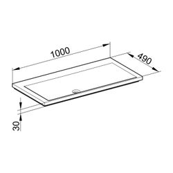 KEUCO Mineralguss-Waschtisch Royal Reflex 34071, ohne Lochbohrung, weiß... KEUCO-34071311000 4017214402922 (Abb. 1)