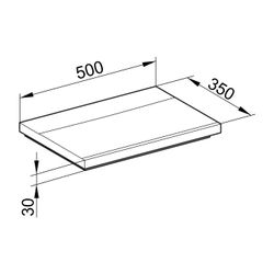 KEUCO Mineralguss-Waschtisch Royal Reflex 34091 ohne Lochbohrung, weiß... KEUCO-34091315000 4017214406845 (Abb. 1)