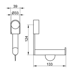 KEUCO Toilettenpapierhalter Plan Care 34962 z.Einhängen in Stangensystem, verchromt... KEUCO-34962010000 4017214177523 (Abb. 1)