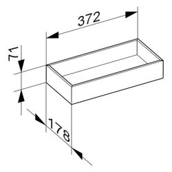 Keuco Aufbewahrungsbox für Waschtischunterschränke und Sideboards, 178x71x372mm, Car... KEUCO-49010570200 4017214201457 (Abb. 1)