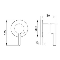 Keuco Edition 400 Einhebelmischer Unterputz, mit Temperaturbegrenzung, Bronze gebürs... KEUCO-51551030001 4017214940332 (Abb. 1)
