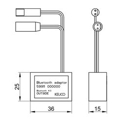 KEUCO Bluetooth Adapter Arm.-Zub. 59911 f.Elektronikarmaturen... KEUCO-59911000000 4017214905768 (Abb. 1)